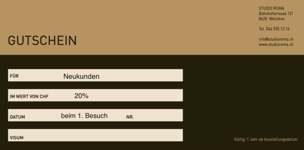 Coiffeur Damen und Herren in Wetzikon - Coiffeur Studio Roma Wetzikon